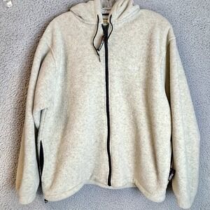 Cabelas for Women Fleece Jacket Size L XL Full Zip Polartec USA MADE Vintage